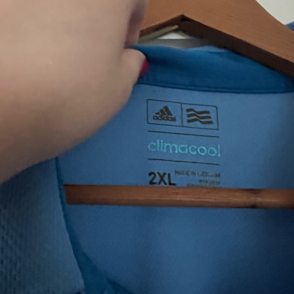 Adidas ClimaCool Blue Men’s Polo Size 2XL - Picture 3 of 3